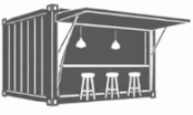 Container acondicionado como oficina modular — TodoTainer Osorno