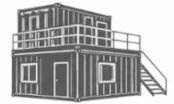 Izaje de container con grúa especializada — TodoTainer Osorno